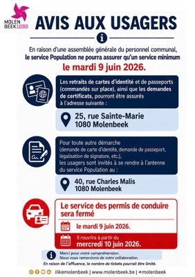 Avis à la population FR