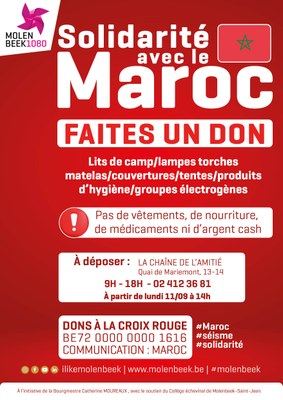Affiche A3 solidarité séisme Maroc 110923