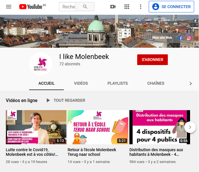 chaineYouTube I like Molenbeek