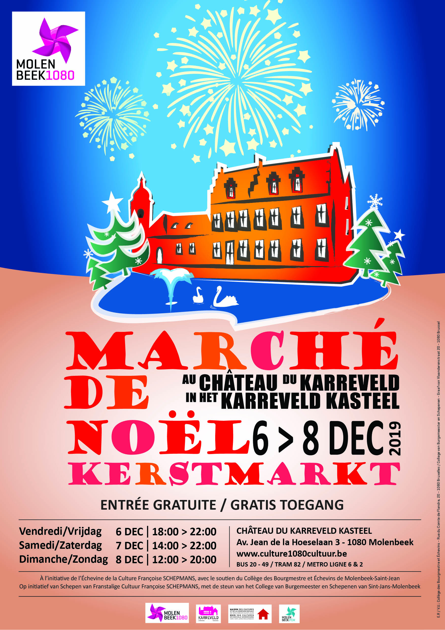 Molenbeek MarcheNoel Kerstmarkt 2019