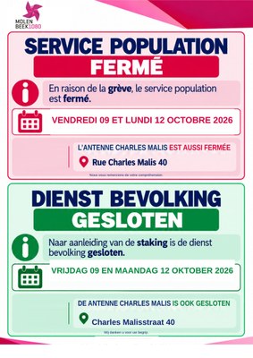 Affiche FERMETURE 09 ET 12