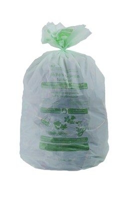 sacs verts biodegradables groene zakken