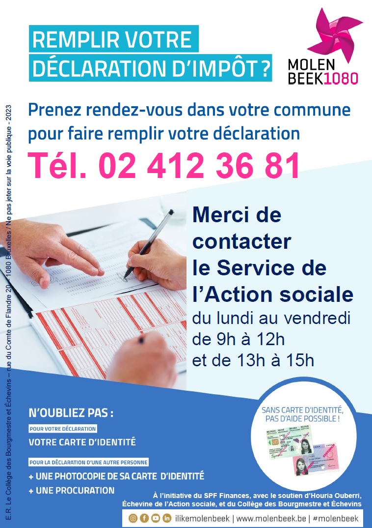 aide impots 2023 molenbeek