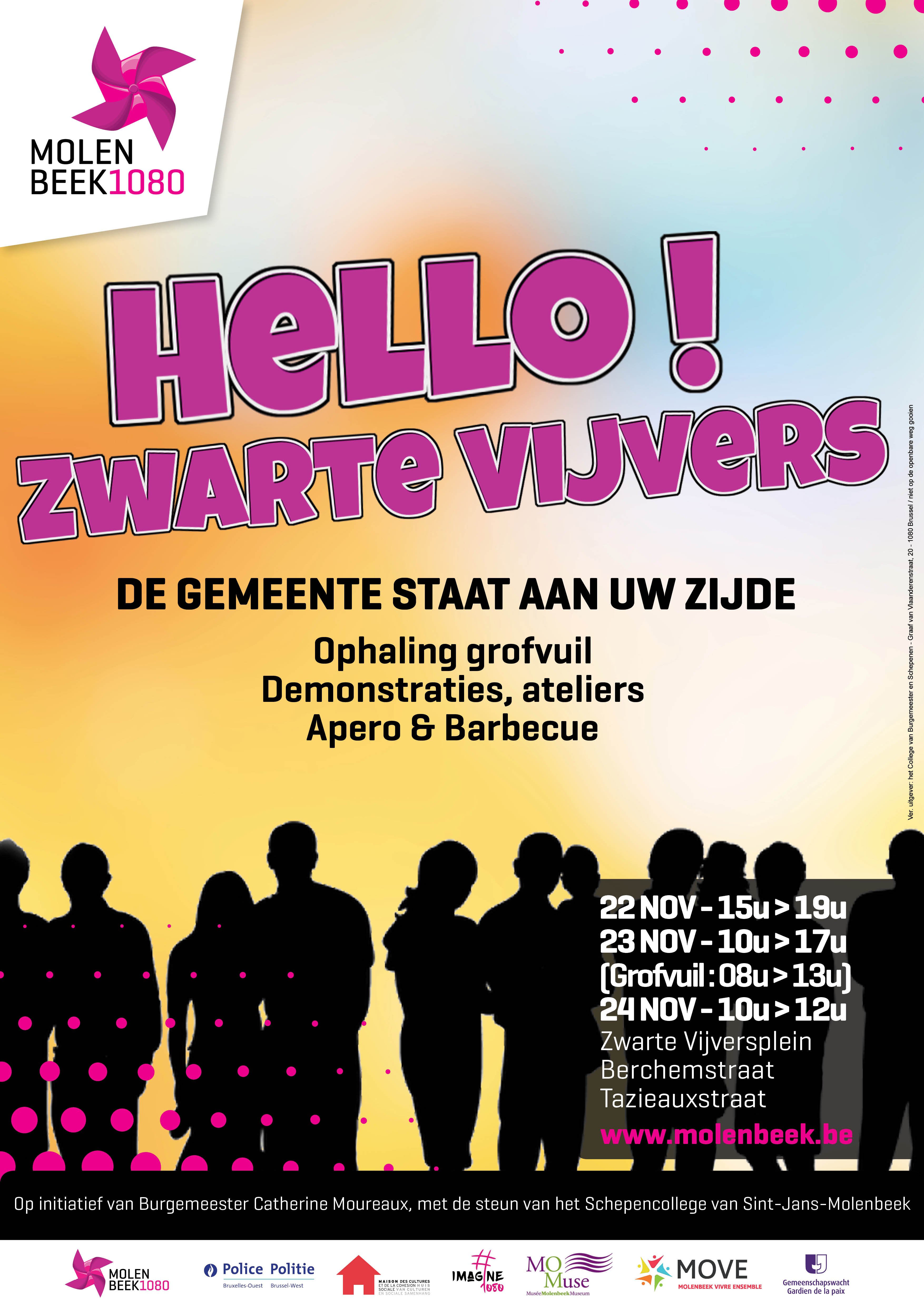 HELLO ZWARTE VIJVERS affiche